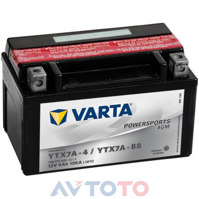 Аккумулятор Varta 506015005