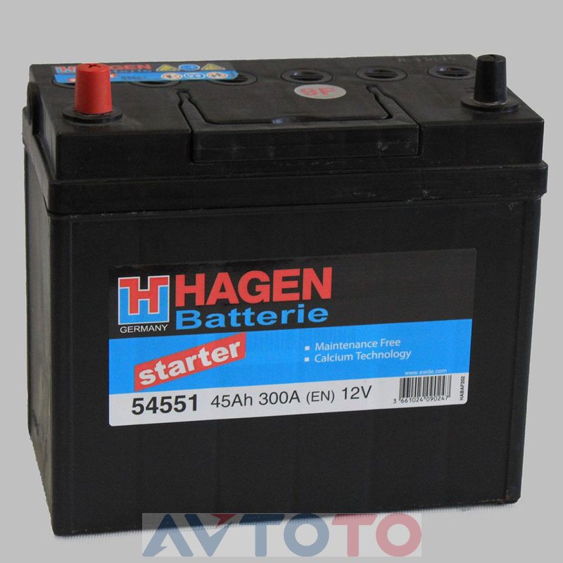 Аккумулятор Hagen 54551