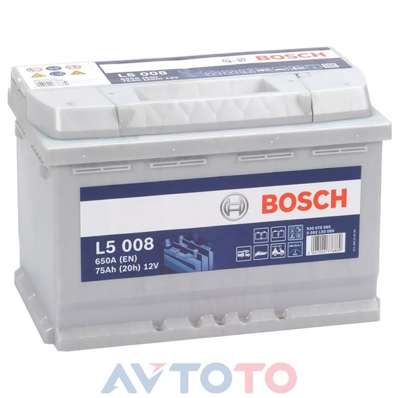 Аккумулятор Bosch 0092L50080