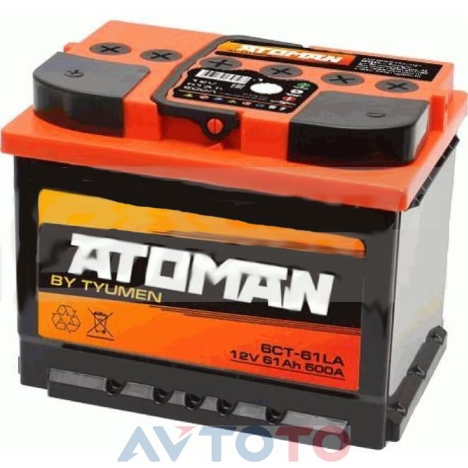 Аккумулятор ATOMAN AT6CT611LA