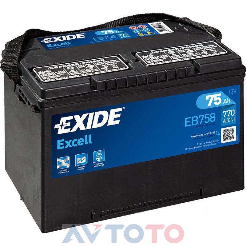 Аккумулятор Exide EB758