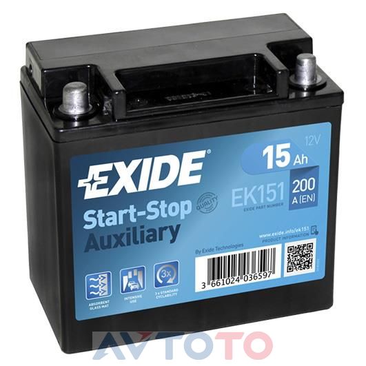 Аккумулятор Exide EK151