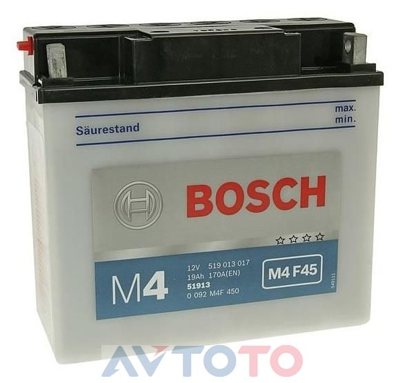 Аккумулятор Bosch 0092M4F450
