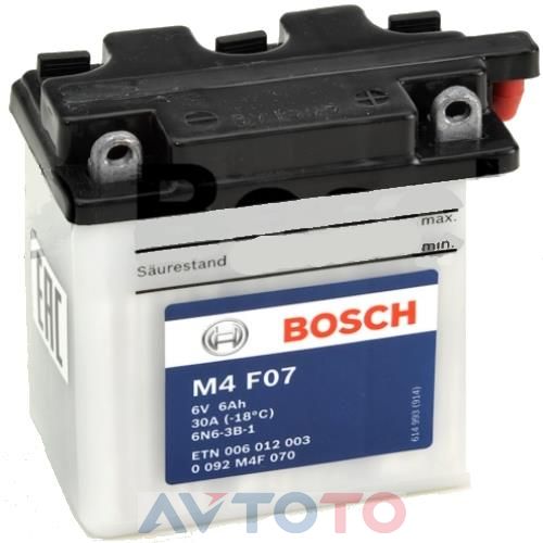 Аккумулятор Bosch 0092M4F070