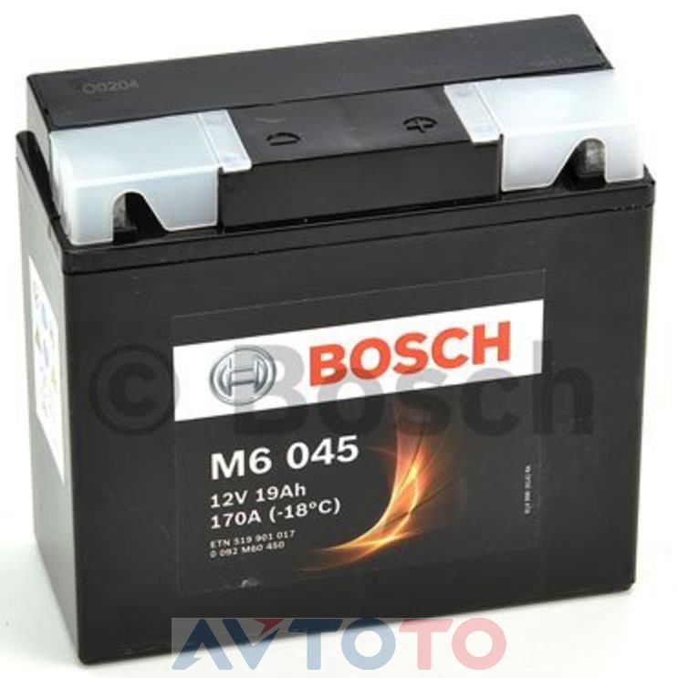 Аккумулятор Bosch 0092M60450