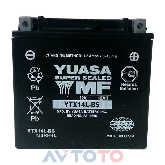 Аккумулятор Yuasa YTX14LBS