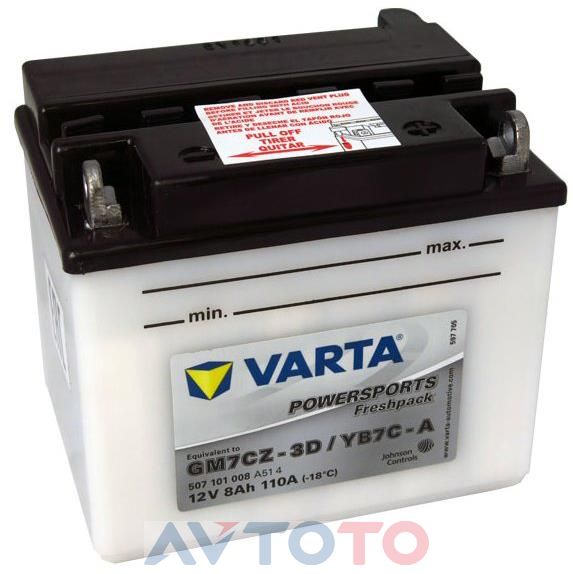 Аккумулятор Varta 507101008