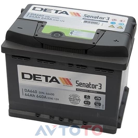 Аккумулятор Deta DA640