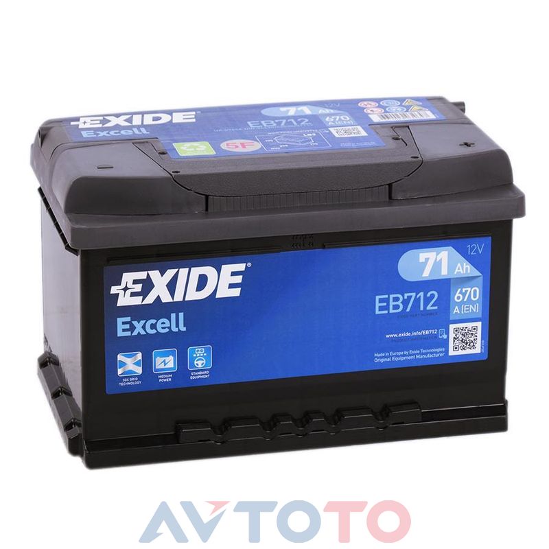Аккумулятор Exide EB712