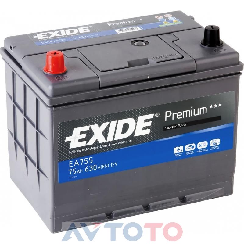 Аккумулятор Exide EA755