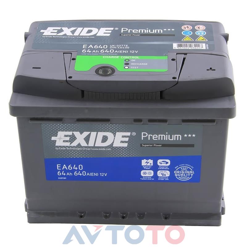 Аккумулятор Exide EA640