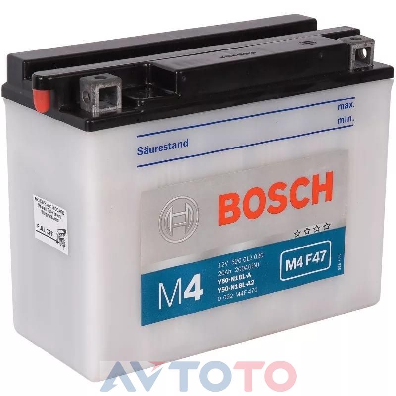 Аккумулятор Bosch 0092M4F470