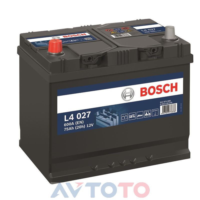 Аккумулятор Bosch 0092L40270