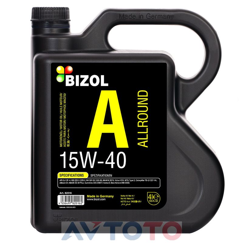 Моторное масло Bizol 82016