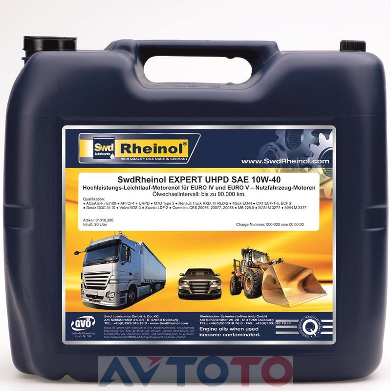 Моторное масло Swd rheinol 31310280