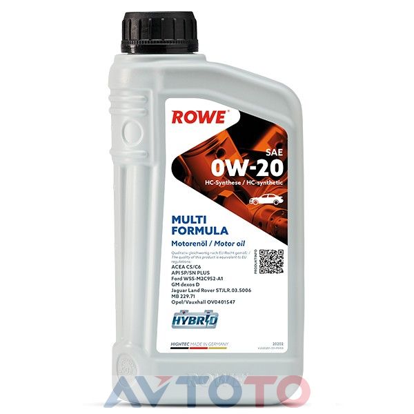 Моторное масло Rowe 20202001099