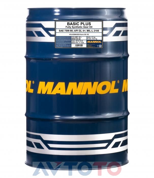 Трансмиссионное масло Mannol MN810860