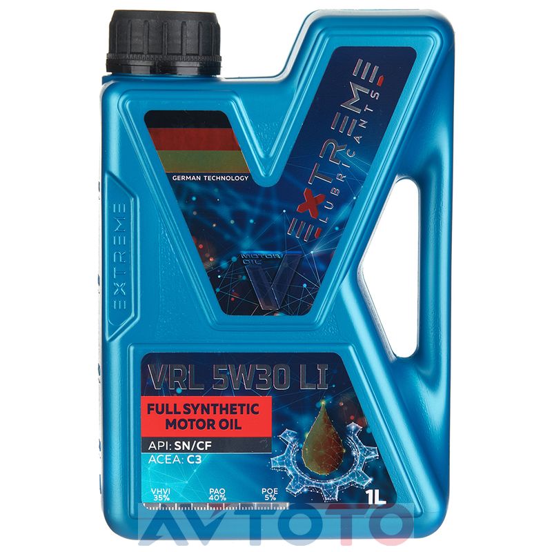 Моторное масло Extreme Lubricants EXVRL5W30LI1L