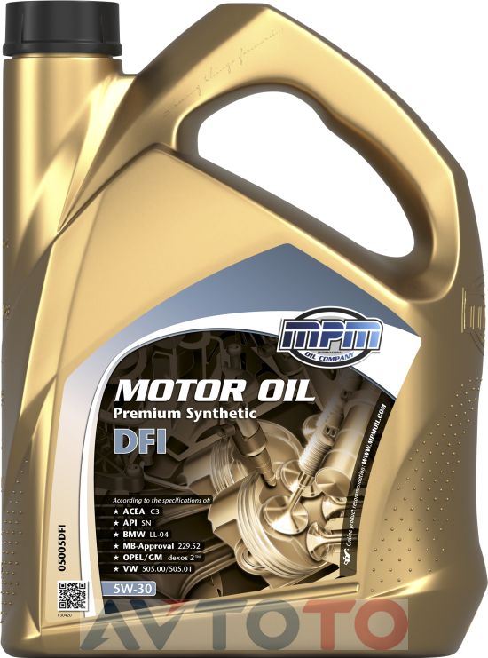 Моторное масло Mpm oil 05005DFI