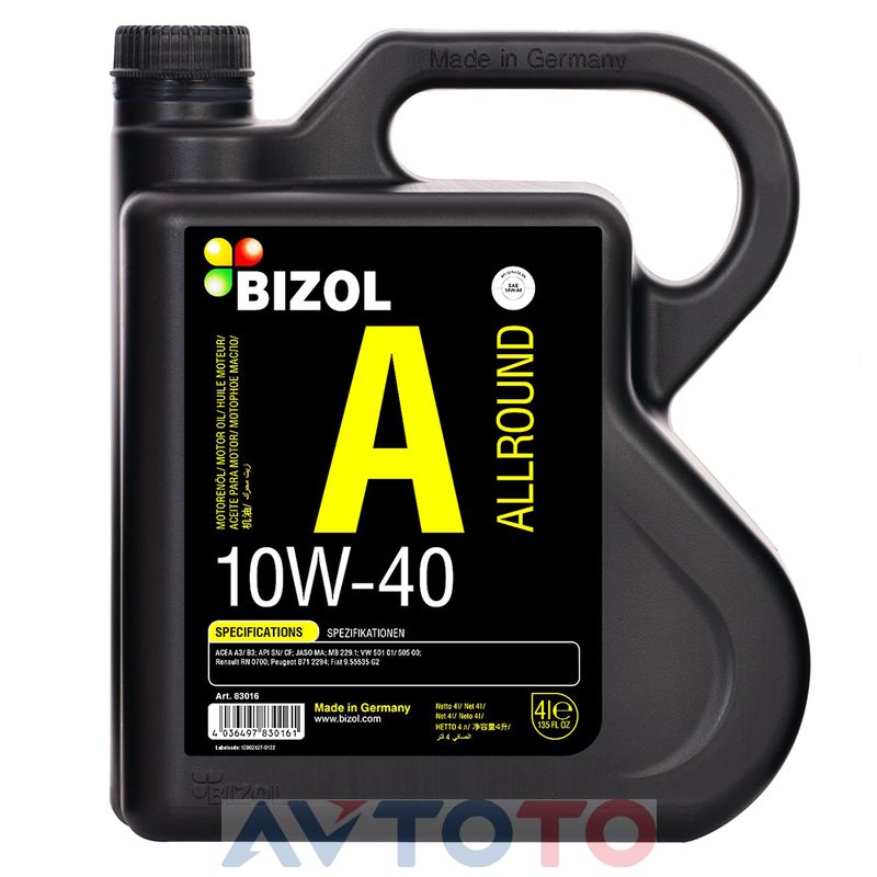 Моторное масло Bizol 83016