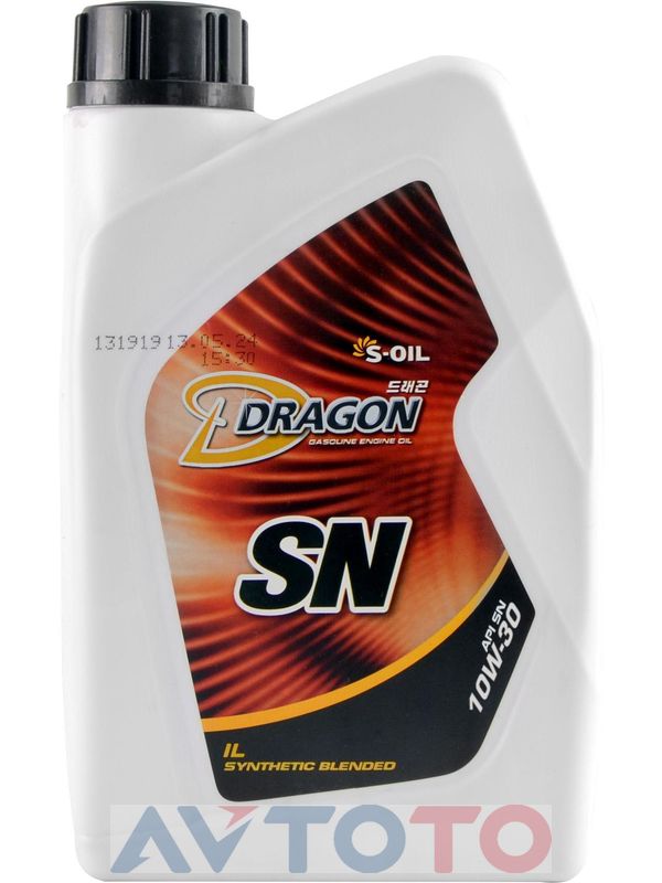 Моторное масло S-oil DSN10W3001