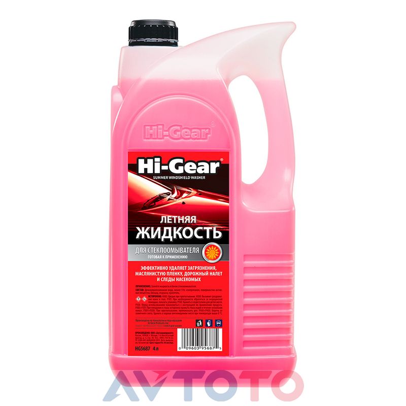 Жидкость омывателя Hi-Gear HG5687