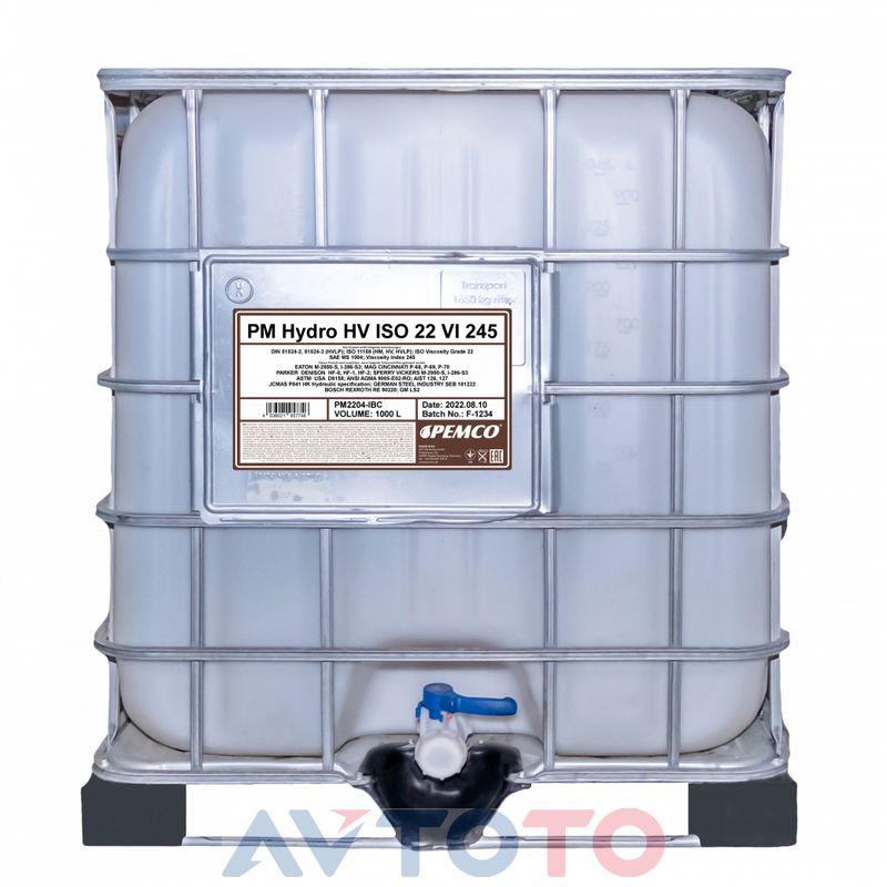 Гидравлическое масло Pemco PM2204IBC