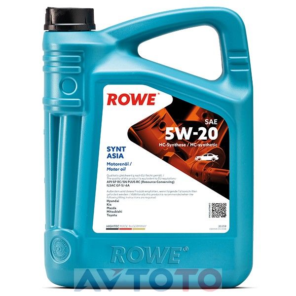 Моторное масло Rowe 20359005099