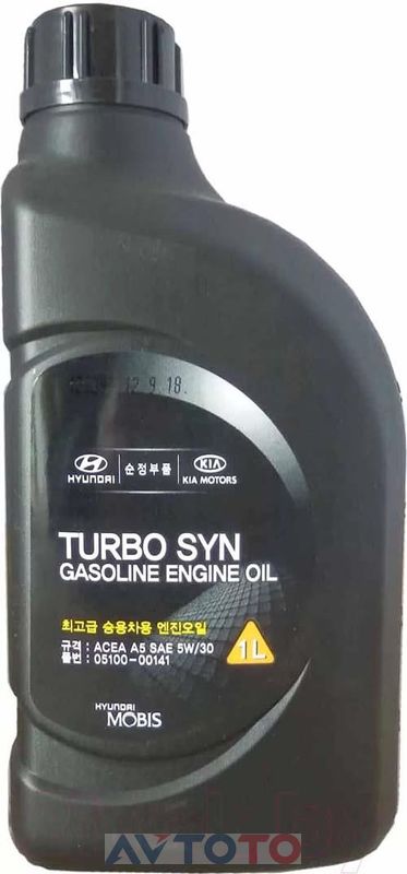 Моторное масло Hyundai / Kia 0510000141