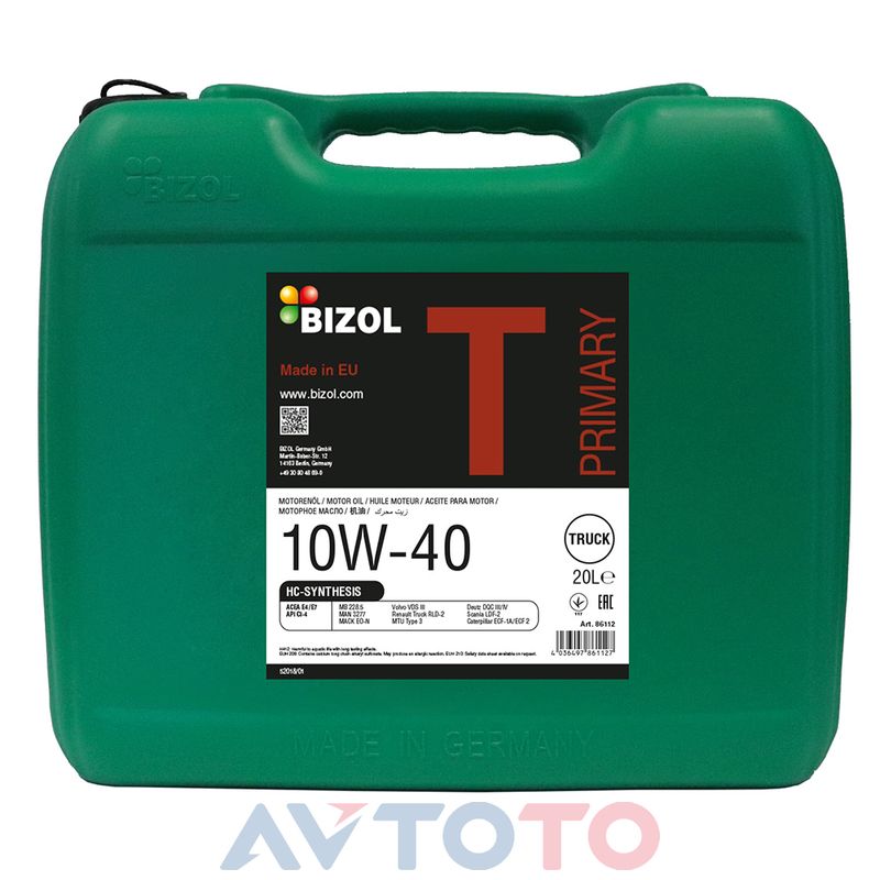 Моторное масло Bizol 86112
