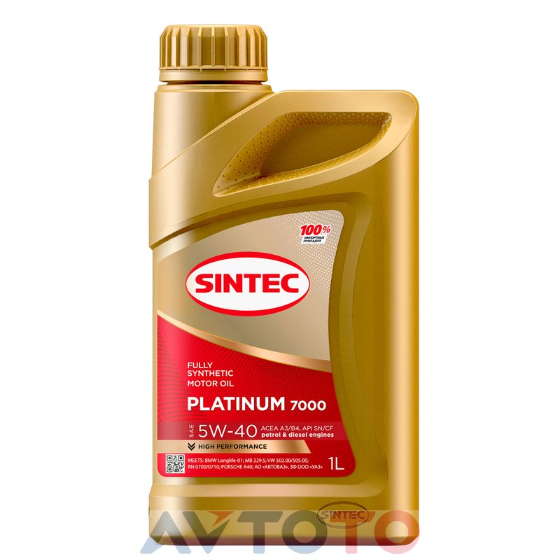 Моторное масло Sintec 600138