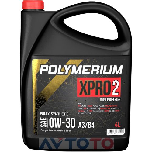 Моторное масло Polymerium XPRO2030A3B44