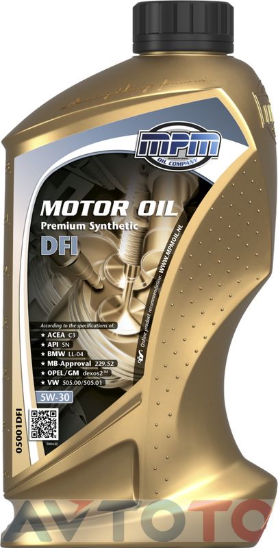 Моторное масло Mpm oil 05001DFI