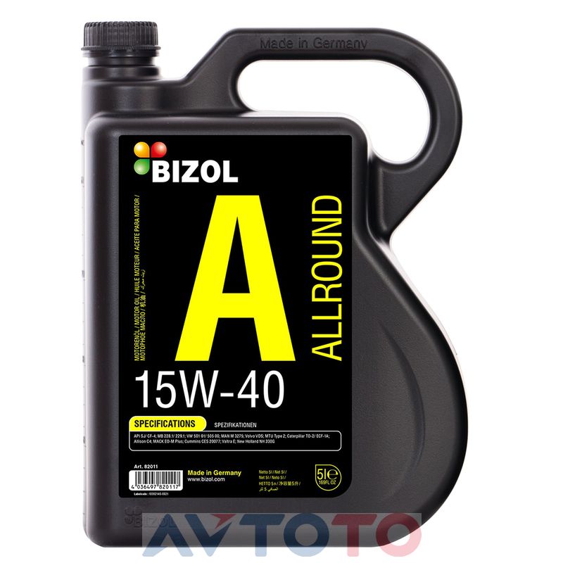 Моторное масло Bizol 82011