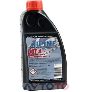 Тормозная жидкость Alpine 0101104