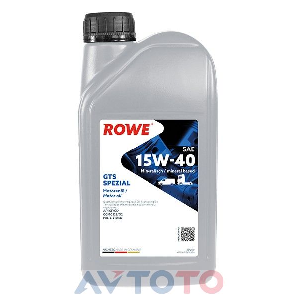 Моторное масло Rowe 20009001099