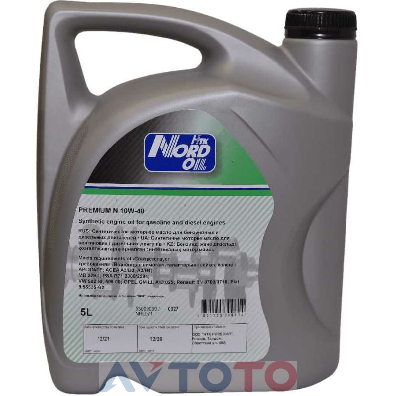 Моторное масло Nord oil NRL071