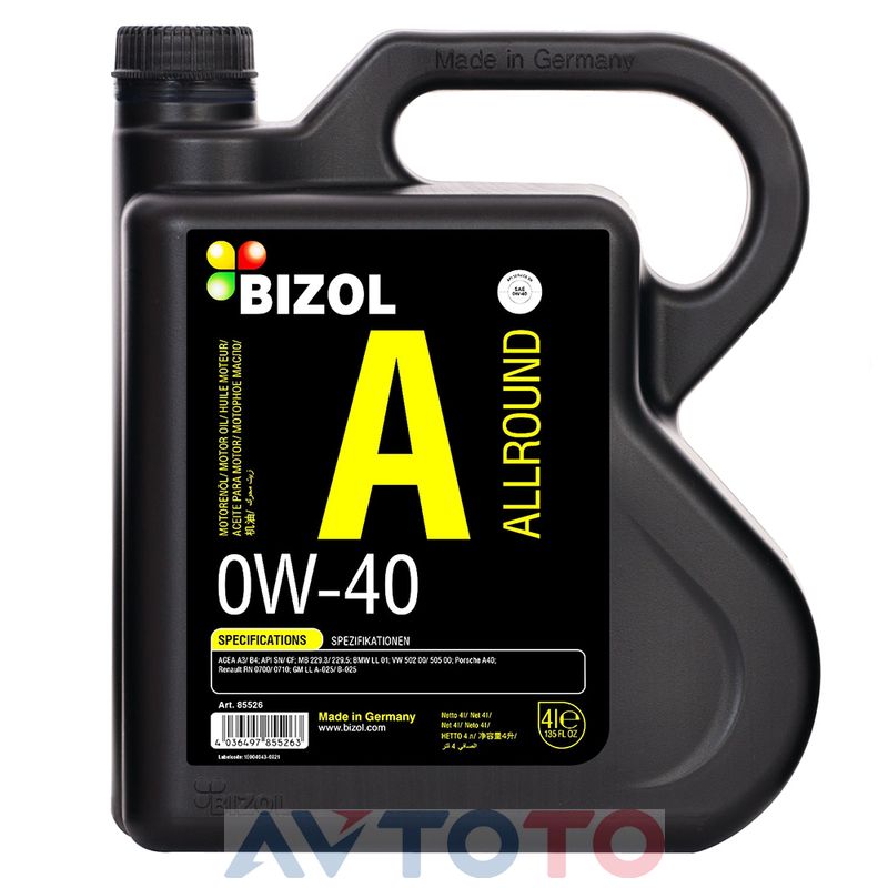 Моторное масло Bizol 85526