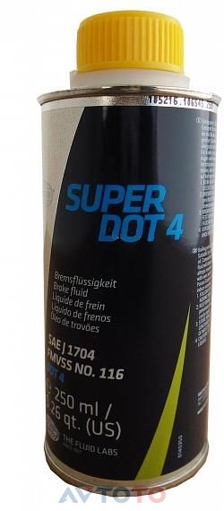 Pentosin 1204112 Super Dot 4 Brake Fluid 0.25 Liter