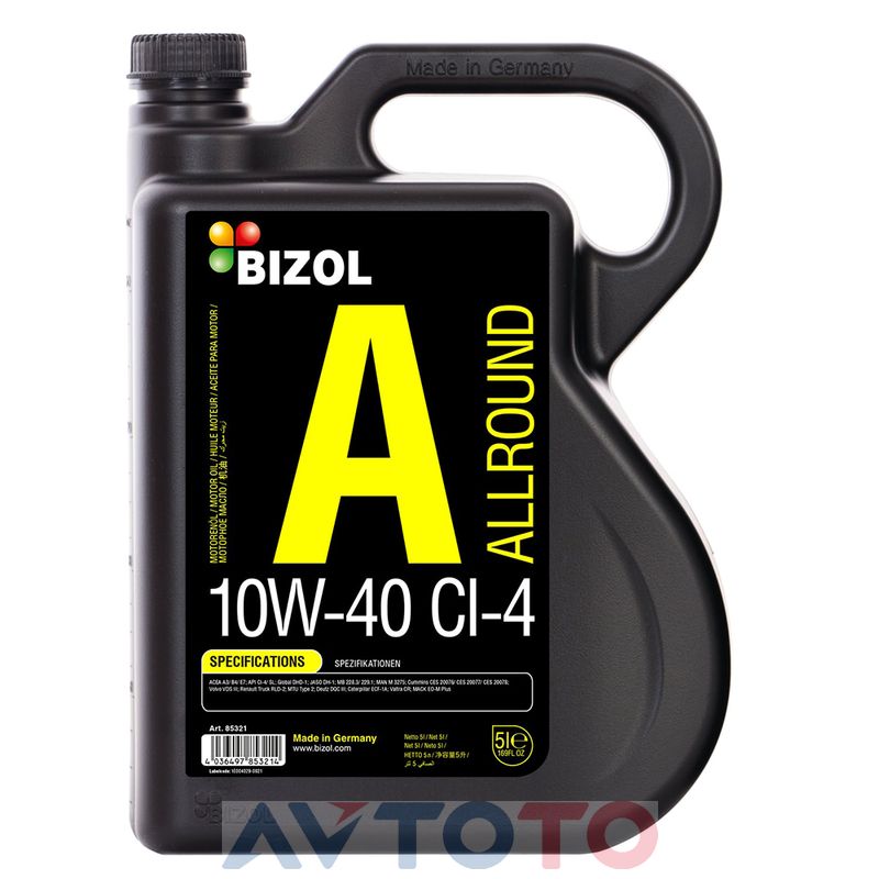 Моторное масло Bizol 85321