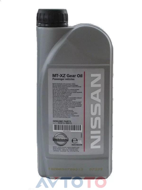 Трансмиссионное масло Nissan KE91699930
