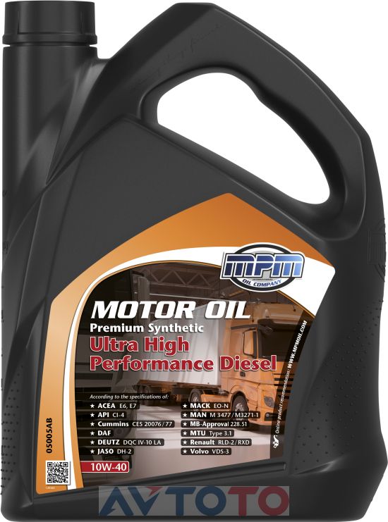 Моторное масло Mpm oil 05005AB