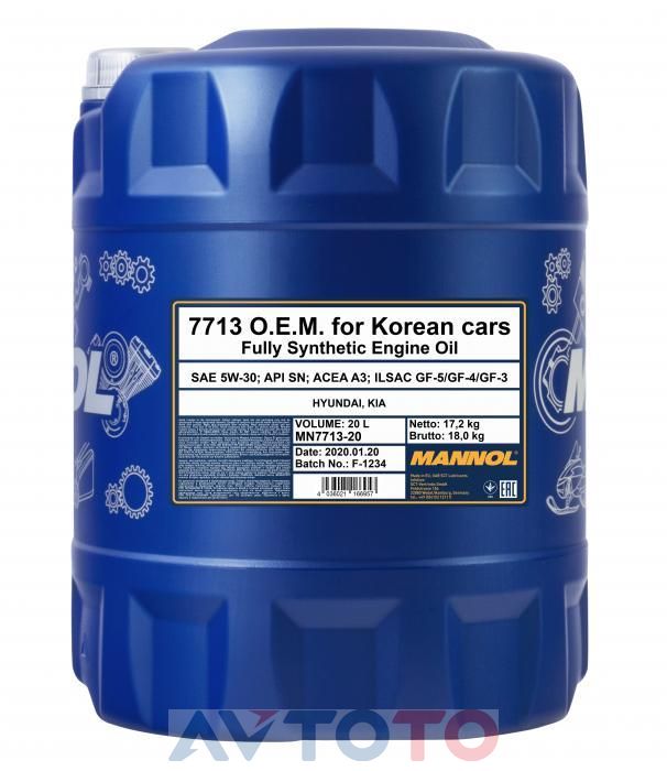 Моторное масло Mannol 1072