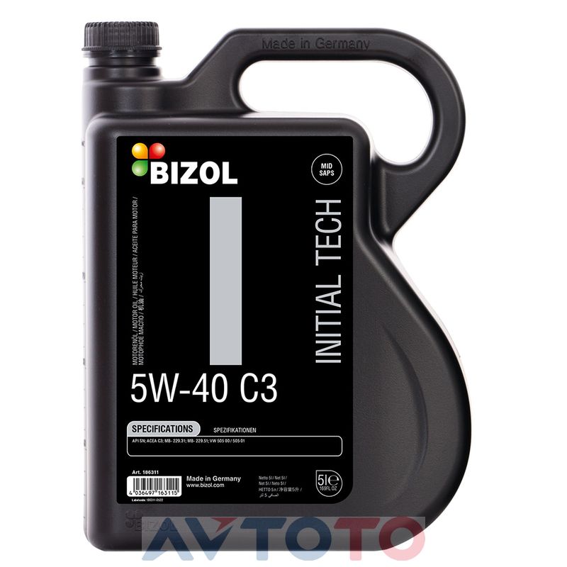 Моторное масло Bizol 186312