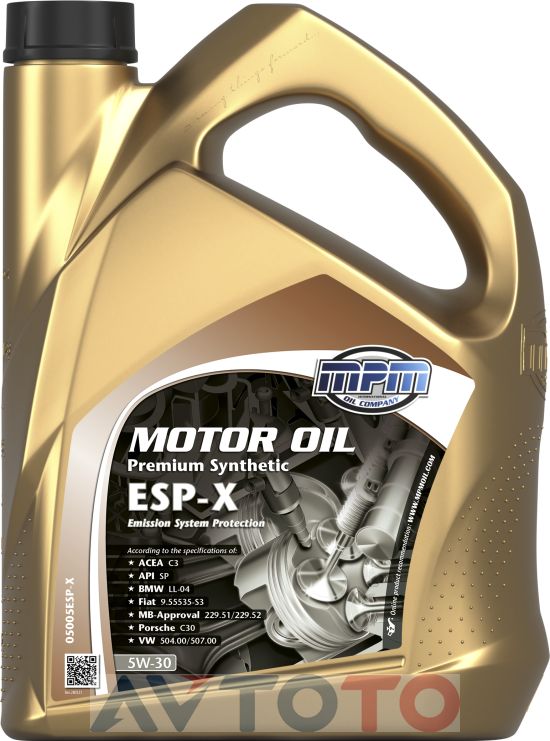 Моторное масло Mpm oil 05005ESPX