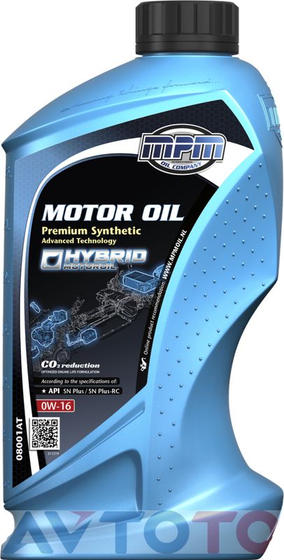 Моторное масло Mpm oil 08001AT