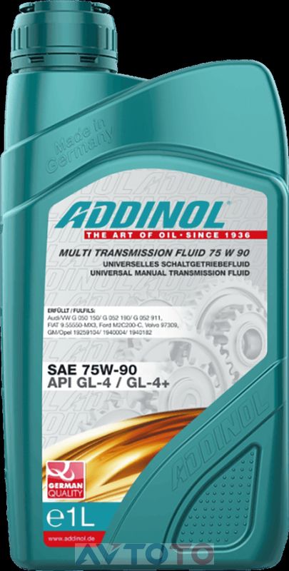 Трансмиссионное масло Addinol 4014766070159