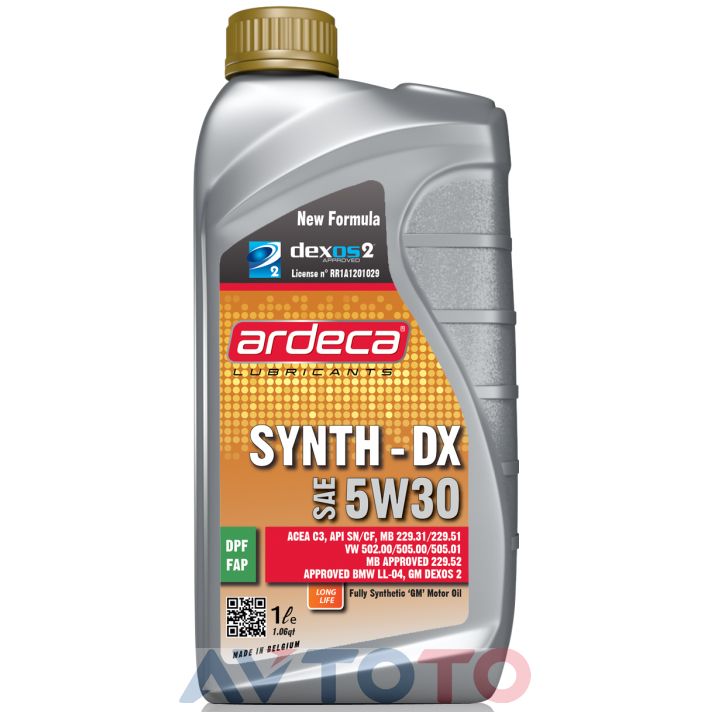 Моторное масло Ardeca ARD010029001