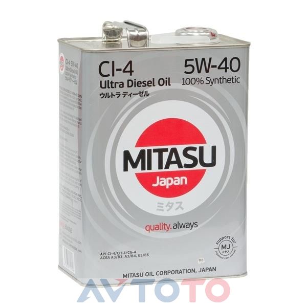 Моторное масло Mitasu MJ2124