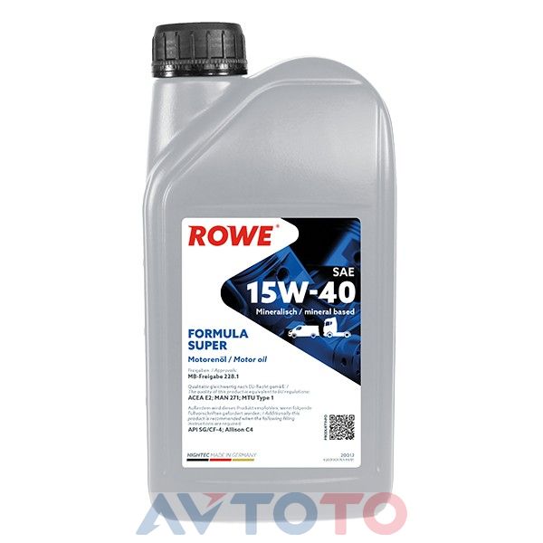 Моторное масло Rowe 20013001099